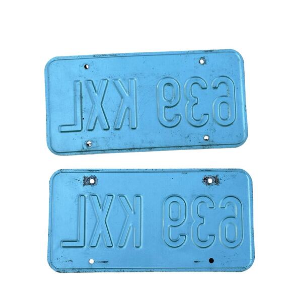 Missouri License Plate Show-Me State Dec 2003 2009 Sticker Blue Automobile Tags - Picture 5 of 5